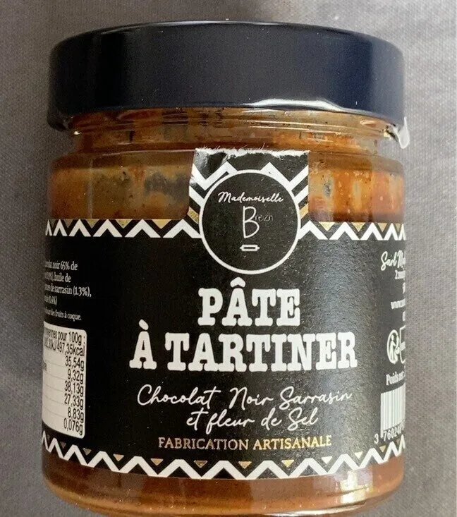 Pâte à tartiner Chocolat Noir Sarrasin et Fleur de Sel