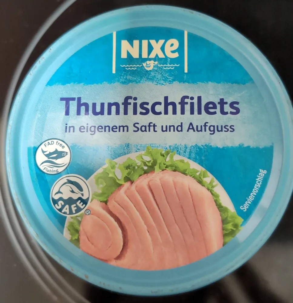 Thunfischfilets in eigenem Saft und Aufguss