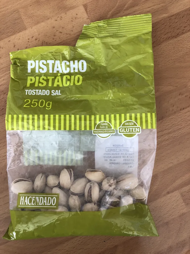 Pistacho Pistácio Tostado Sal