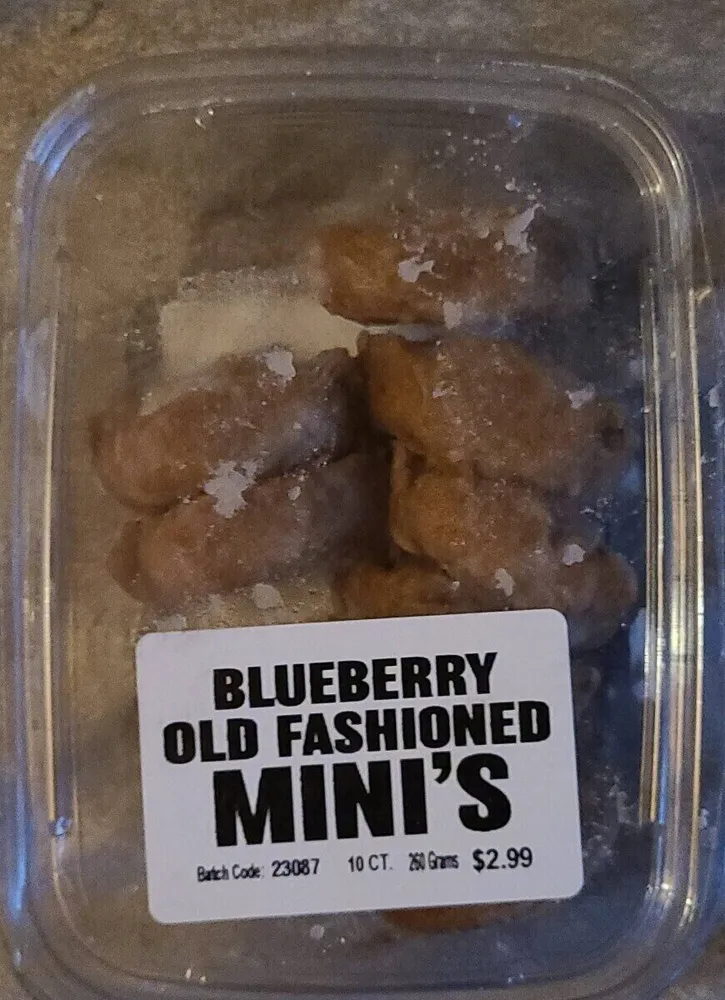 Blueberry old fashioned mini's