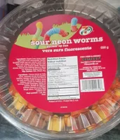 Sour neon worms