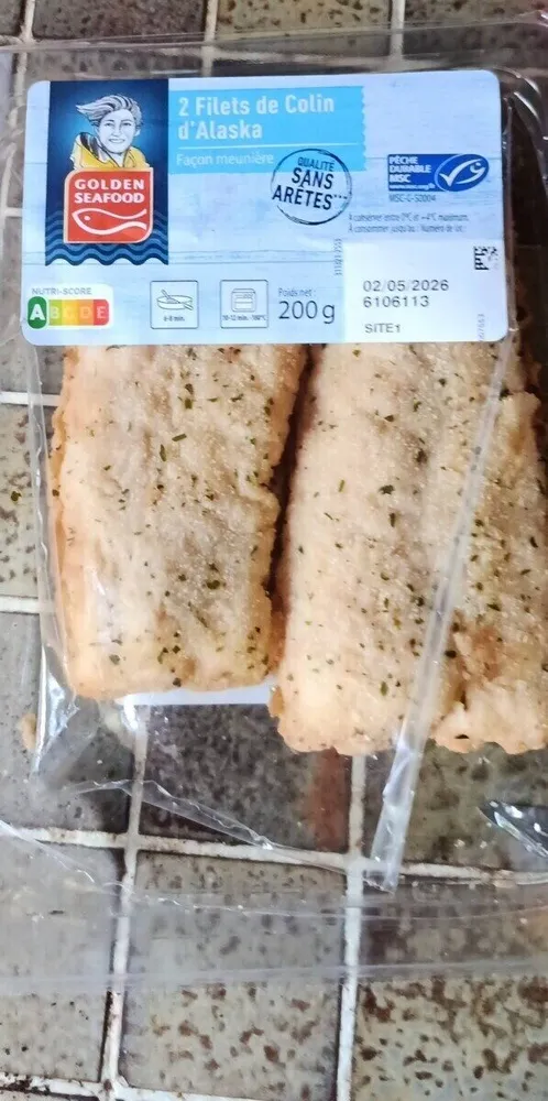 2 filets de colin d'alaska