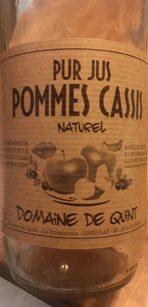 Pur jus pommes cassis