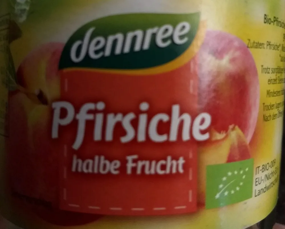 Pfirsiche - halbe Frucht
