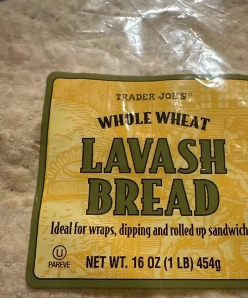 Whole Wheat Lavash Bread