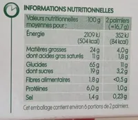 Palmiers au sucre de canne