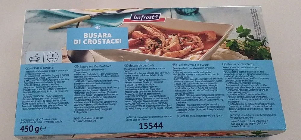 Busara di crostacei