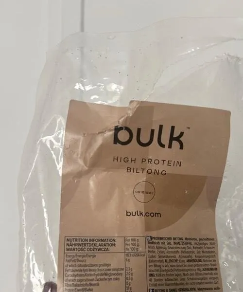 High protein biltong