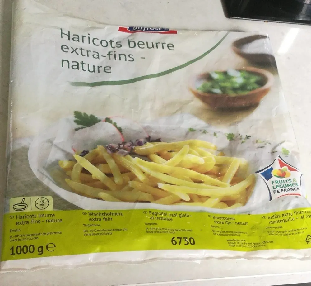 Haricots beurre extra-fins-nature