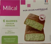 6 barres saveur pistache