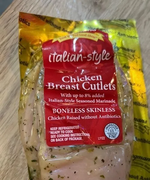 Italian chicken breast cutlet