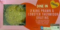 2 King Prawn & Lobster Thermidor Gratins