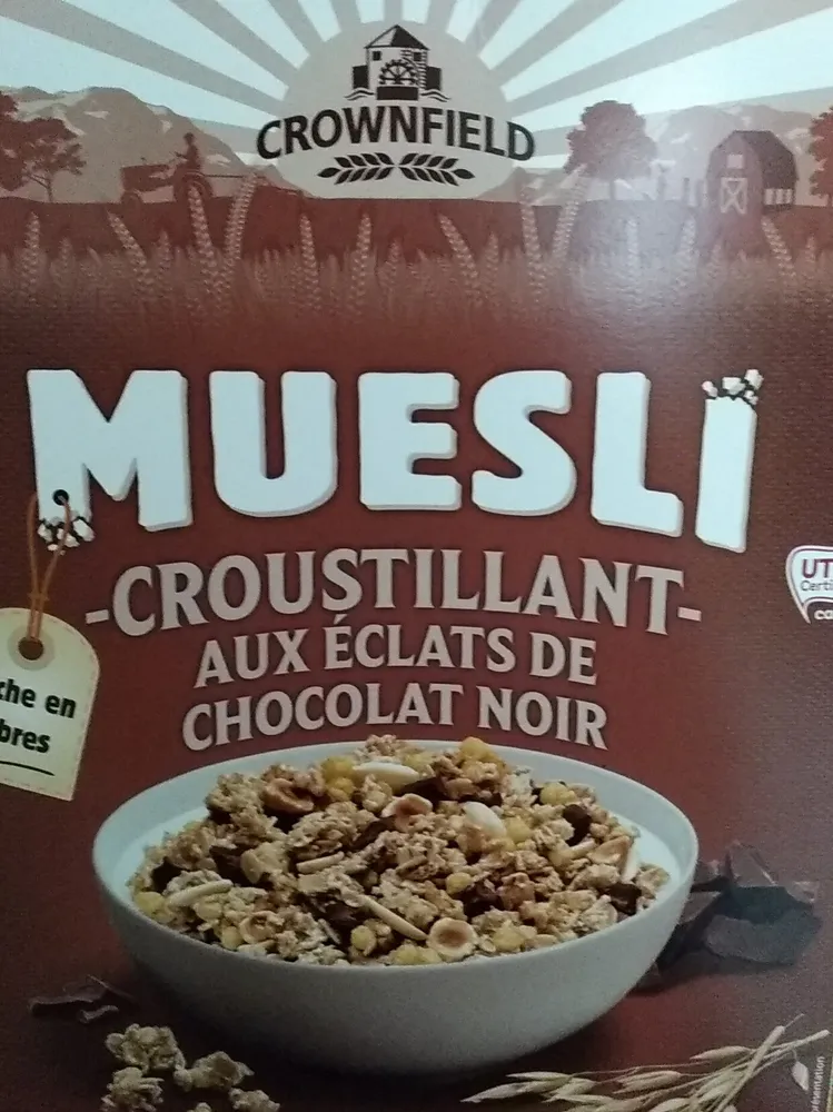 Muesli croustillant aux éclats de chocolat noir