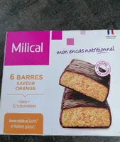 6 barres saveur orange