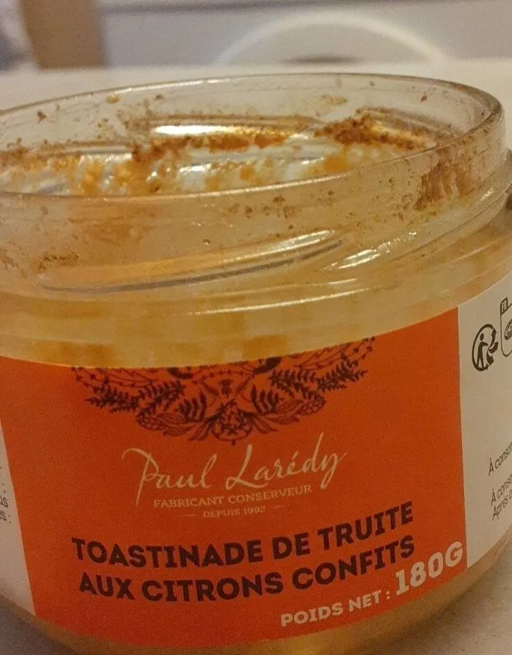 Tartinade de truite aux citrons confits