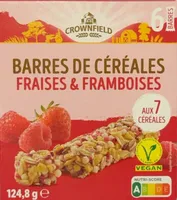 Barres de céréales fraises et framboises