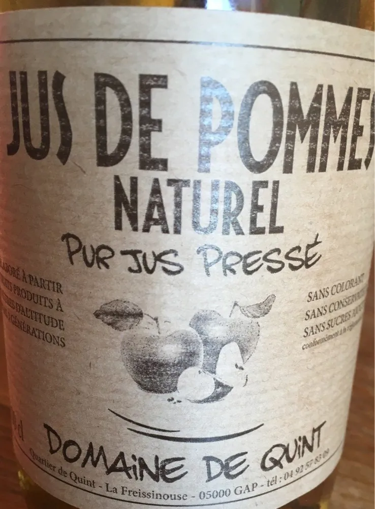 Jus de pommes