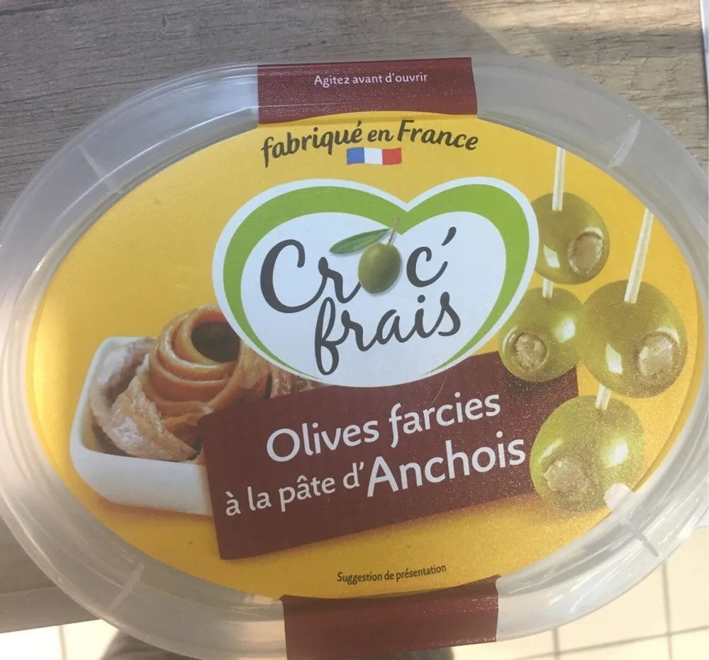 Olives farcies à la pate d'anchois