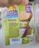 Gerblé pain sans gluten sans lactose graines