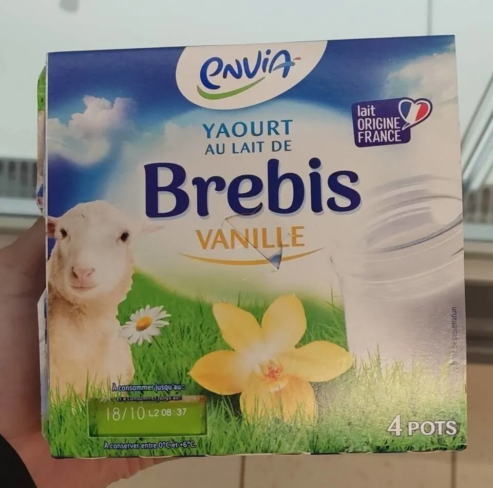 Yaourt Envia brebis vanille