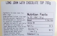 Long John with Chocolate Chip