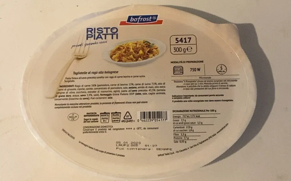 Ristopiatti tagliatelle al ragù alla bolognese