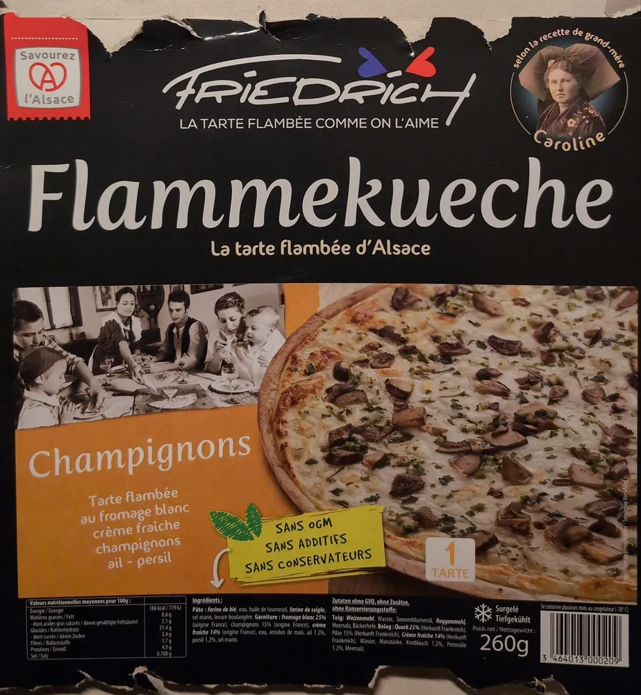 Flammekueche Champignons