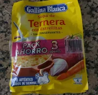 Sopa de ternera con estrellitas