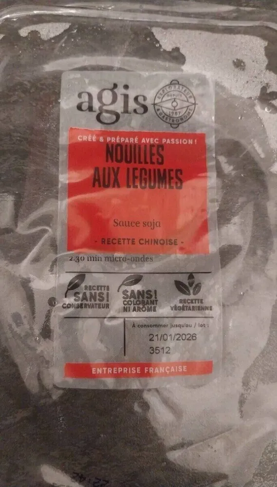 Nouilles aux légumes