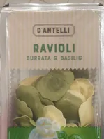 Ravioli burrata et basilic