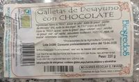 Galletas de desayuno con chocolate