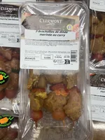 3 brochettes de dinde marinée au curry
