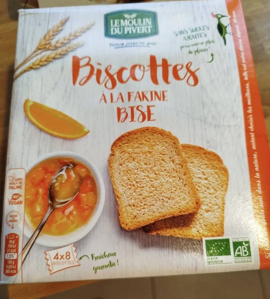 Biscottes à la farine bise