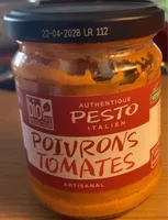 Authentique pesto italien poivrons tomates