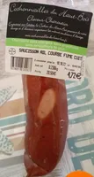 Saucisson ail courbé fumé cuit