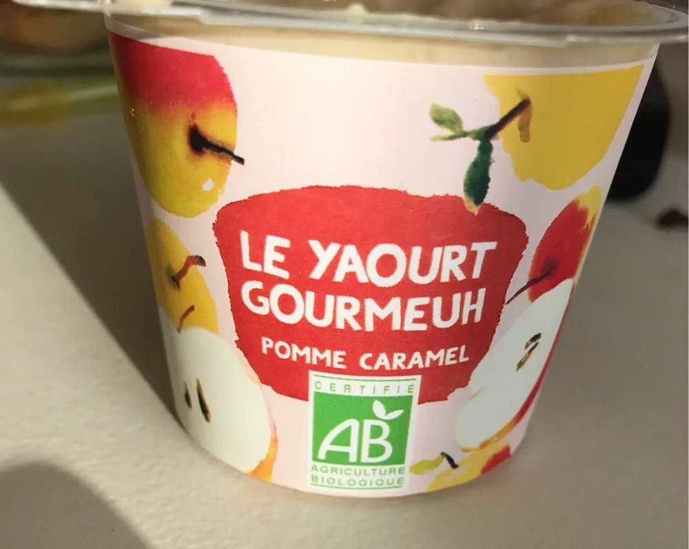Le yaourt gourmeuh pomme caramel