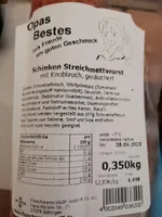 Schinken Streichmettwurst