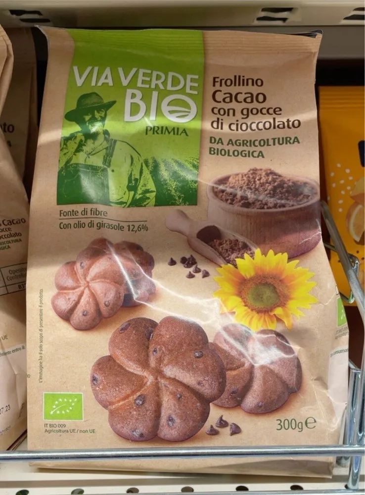 Frollino cacao con gocce di cioccolato