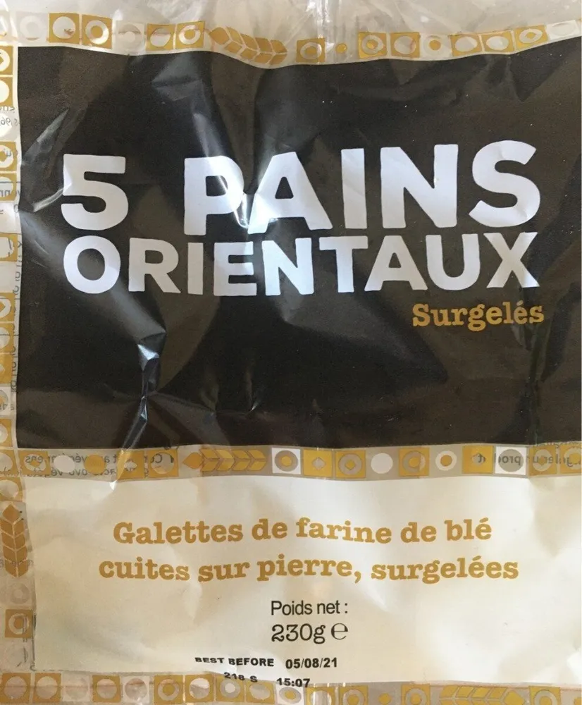 5 pains orientaux