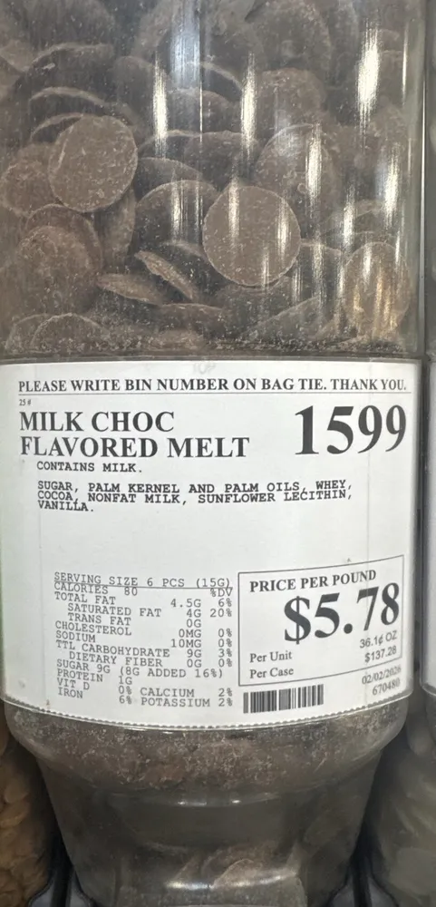 Milk Chocolate Flavored Melt