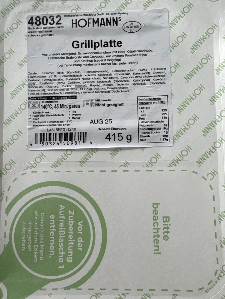 Grillplatte