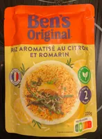Riz aromatisé au citron et romarin