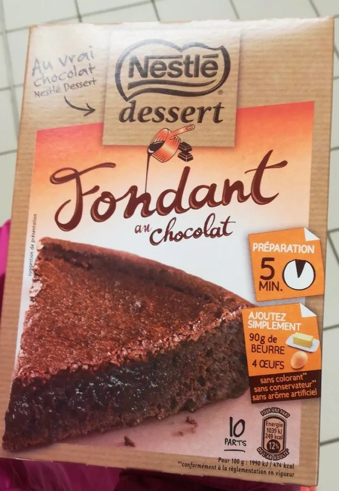 Fondant au chocolat