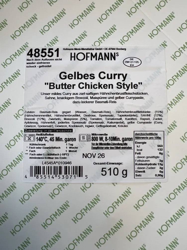 Butter Chicken Curry
