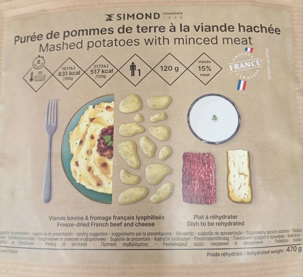 Purée de pommes de terre à la viande hachée