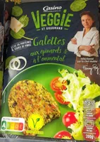 Galette aux épinards et emmental Casino Veggie
