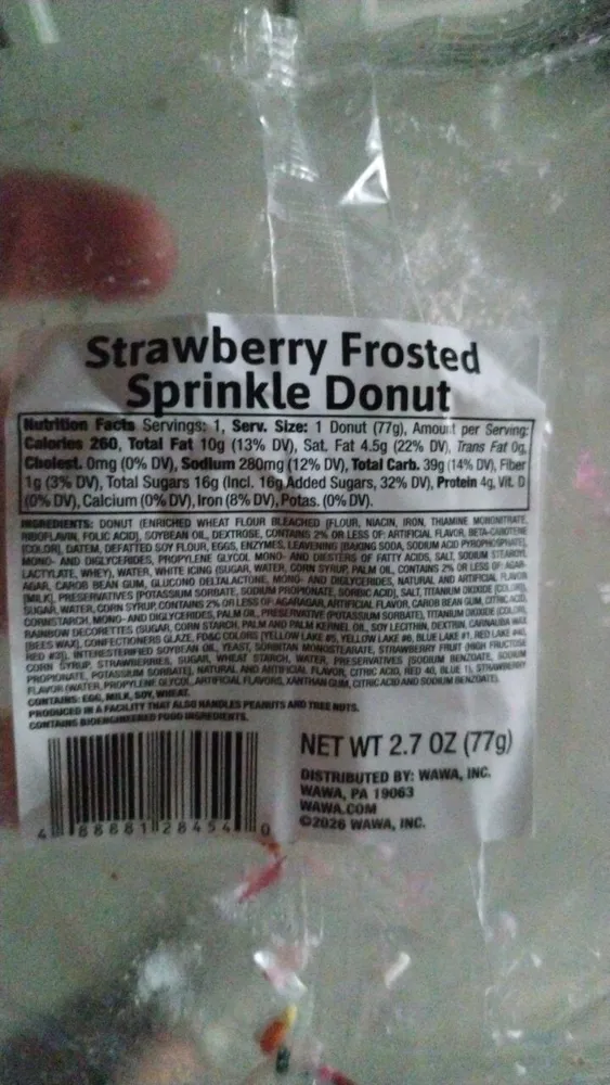 Strawberry Frosted Sprinkle Donut