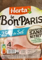 Le bon Paris sans nitrite -25 de sel