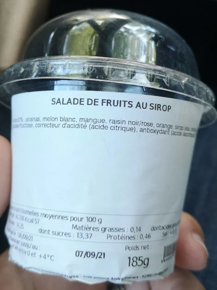 Salade de fruit relais H