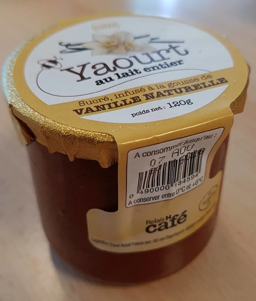 Yaourt au lait entier vanille